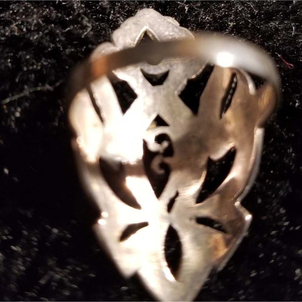 Marcasite ring size 7 - Picture 2 of 3